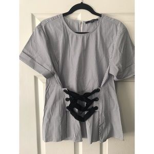 Corset Waist Shirt